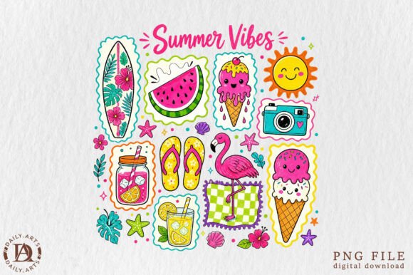 Beach Collage Summer PNG: Capturing Sun-Soaked Vibes