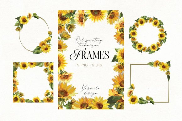 Brighten Your Projects with Sunflower Frame Clipart