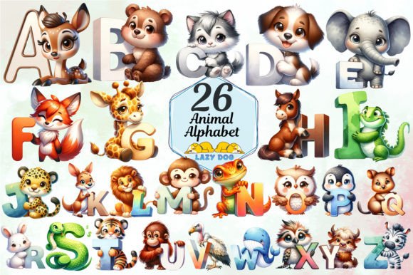 Charming Animal Letters for Your Creative Projects
