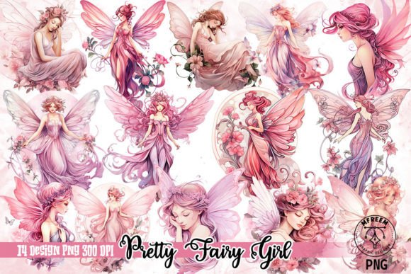 Enchant Your Projects with Whimsical Fairy Watercolor Clipart