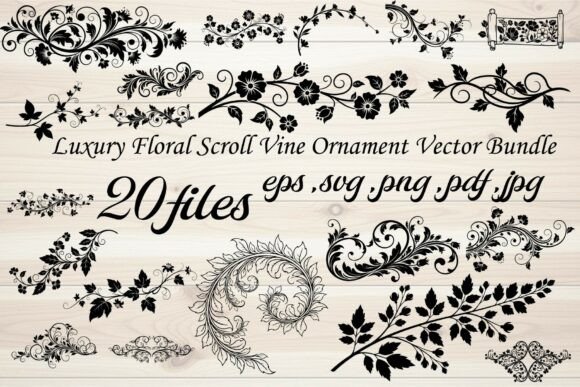 Luxury Floral Scroll Vine Ornament: A Designer's Secret Weapon