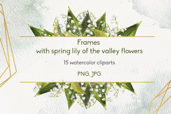 Spring Lily of the Valley Frames: A Digital Design Asset for Elegant Projects