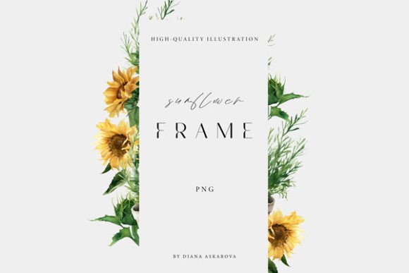 Sunflower Frame Watercolor Clipart Png: A Designer's Guide