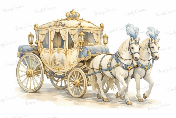 Timeless Elegance: The Regency Horse Carriage Clipart