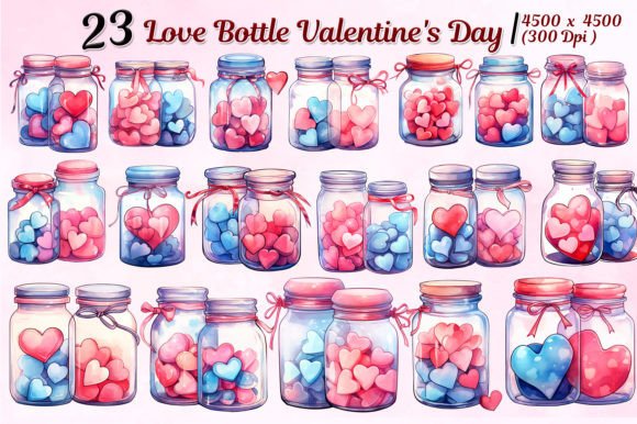 Uncorking Romance: Designing with the Love Bottle Graphics Set