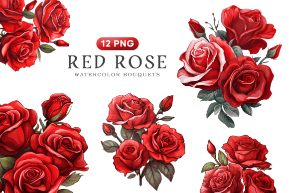 Unleashing Romance: How to Use Red Rose Bouquets Clipart